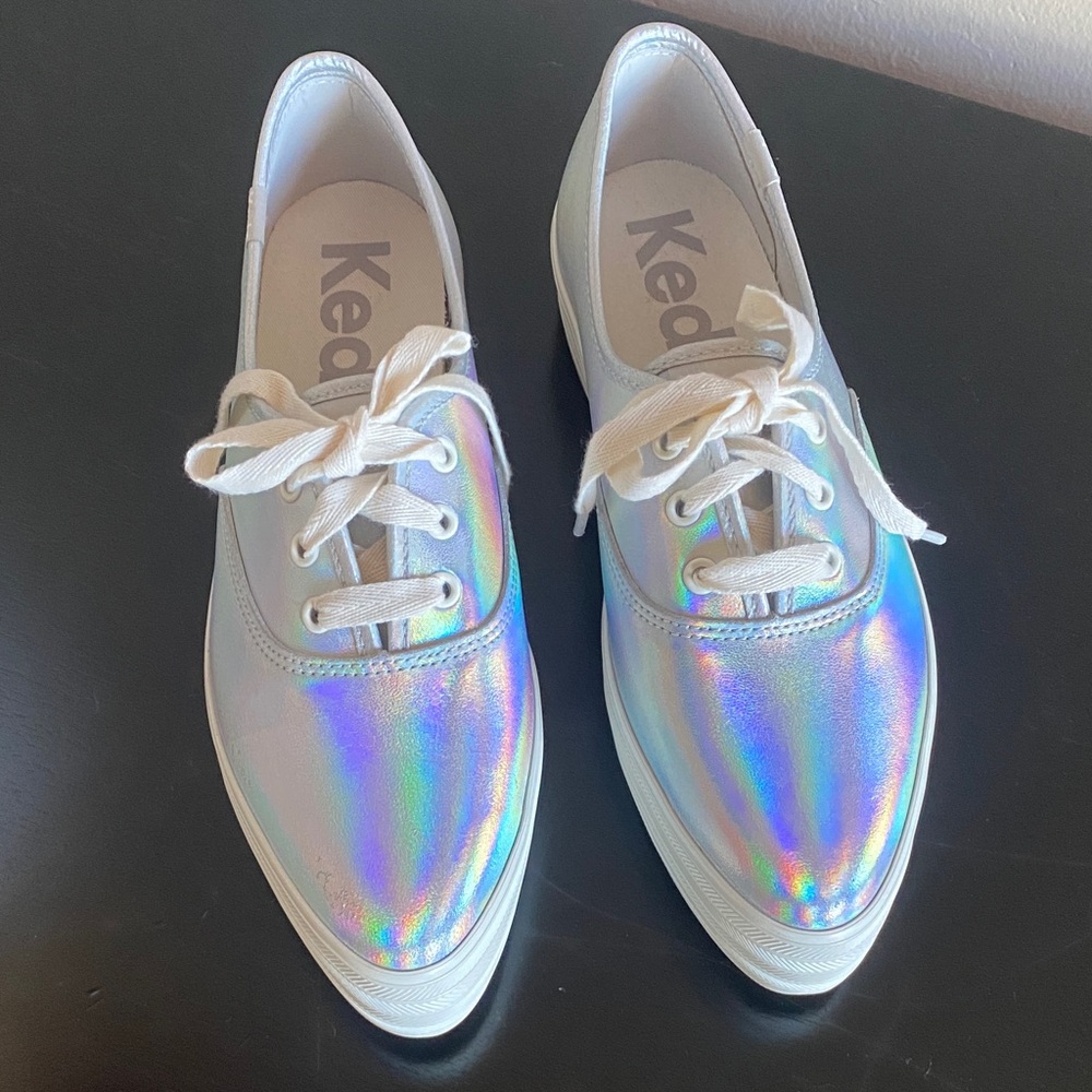 Keds Women's Holographic Silver Sneakers